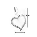 a baby's footprints in the shape of a heart tattoo design idea