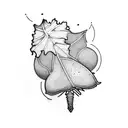 acorn tattoo design idea