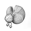 acorn tattoo design idea
