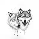 Wolf mafia tattoo design idea