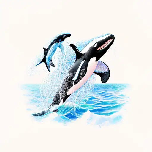 Killer Whale tattoo design idea