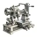 A sleek design of a CNC machine tool with intricate details, showcasing your profession as a machinist in a creative and artistic manner tattoo design idea