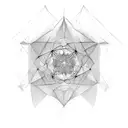 fractal geometry tattoo design idea