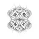 fractal geometry tattoo design idea