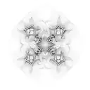 fractal geometry tattoo design idea
