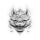 foo dog  tattoo design idea