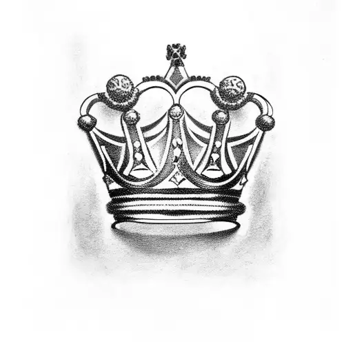 King with crown money  tattoo design idea