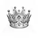 King with crown money  tattoo design idea