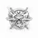 ghost pirate ship  tattoo design idea