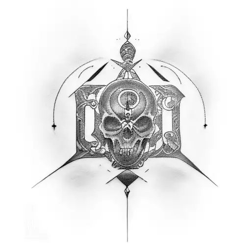 A tattoo combining elements from the lyrics of 'Gods and Monsters' and the passion for solitude tattoo design idea