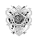 A tattoo combining elements from the lyrics of 'Gods and Monsters' and the passion for solitude tattoo design idea