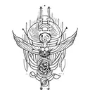 A tattoo combining elements from the lyrics of 'Gods and Monsters' and the passion for solitude tattoo design idea