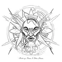 A tattoo combining elements from the lyrics of 'Gods and Monsters' and the passion for solitude tattoo design idea