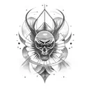 A tattoo combining elements from the lyrics of 'Gods and Monsters' and the passion for solitude tattoo design idea