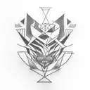 A tattoo combining elements from the lyrics of 'Gods and Monsters' and the passion for solitude tattoo design idea