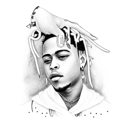 xxxtentacion x JuiceWRLD references tattoo design idea