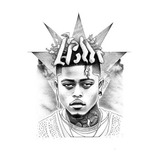 xxxtentacion x JuiceWRLD tattoo design idea