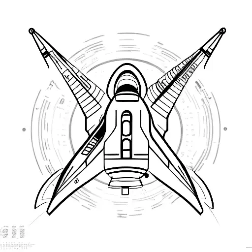 space x's starship tattoo design idea