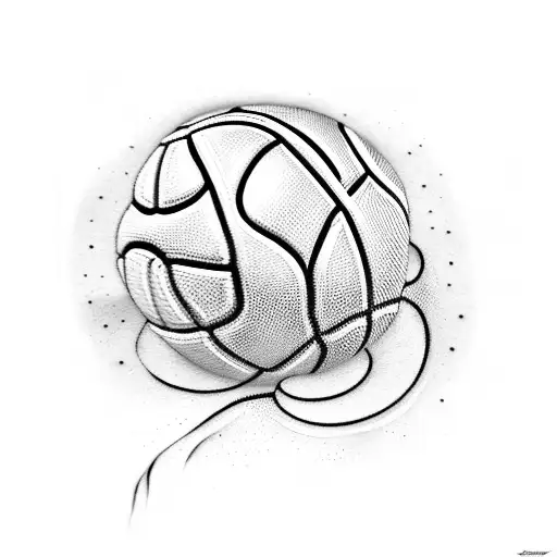 basketball tattoo design idea