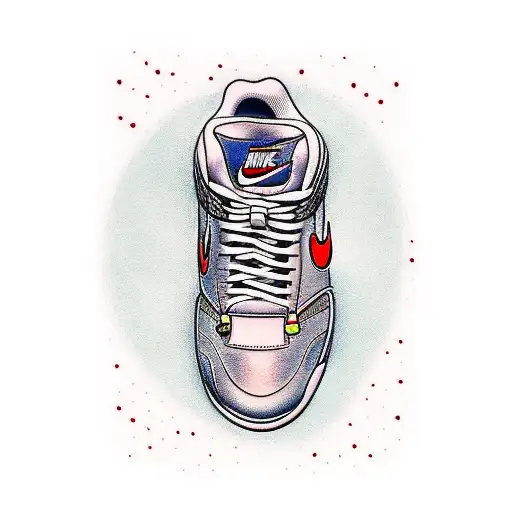 Nike air trainer 3 tattoo design idea