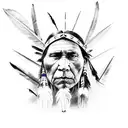 Native American tattoo design idea