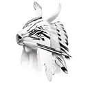 Native American tattoo design idea