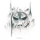 gotham city tattoo design idea