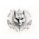 gotham city tattoo design idea