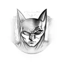 batman and catwoman tattoo design idea