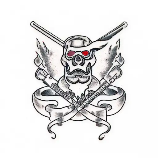 E track load bars tattoo design idea