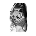 a panda bear tattoo design idea
