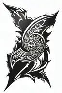 spartan shield tattoo design idea