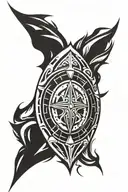 spartan shield tattoo design idea