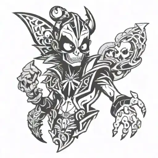 Hazbin hotel Alastor hazbin hotel tattoo design idea