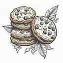 cookies tattoo design idea