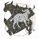 Taurus and Scorpio tattoo design idea