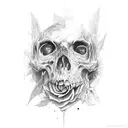 Coffin tattoo design idea