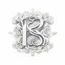  three initials i.e. g to s tattoo design idea