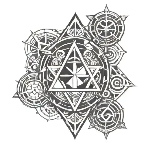 D&D cleric symbol tattoo design idea