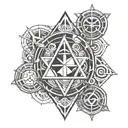 D&D cleric symbol tattoo design idea
