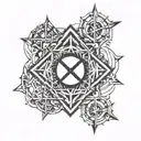 D&D cleric symbol tattoo design idea