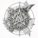D&D cleric symbol tattoo design idea