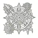 D&D cleric symbol tattoo design idea