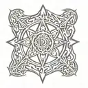 D&D cleric symbol tattoo design idea