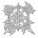 D&D cleric symbol tattoo design idea