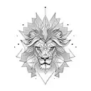 lion and dragon mix tattoo design idea