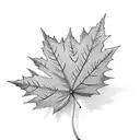 Maple Leaf tattoo design idea