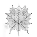 Maple Leaf tattoo design idea