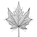 Maple Leaf tattoo design idea