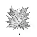 Maple Leaf tattoo design idea